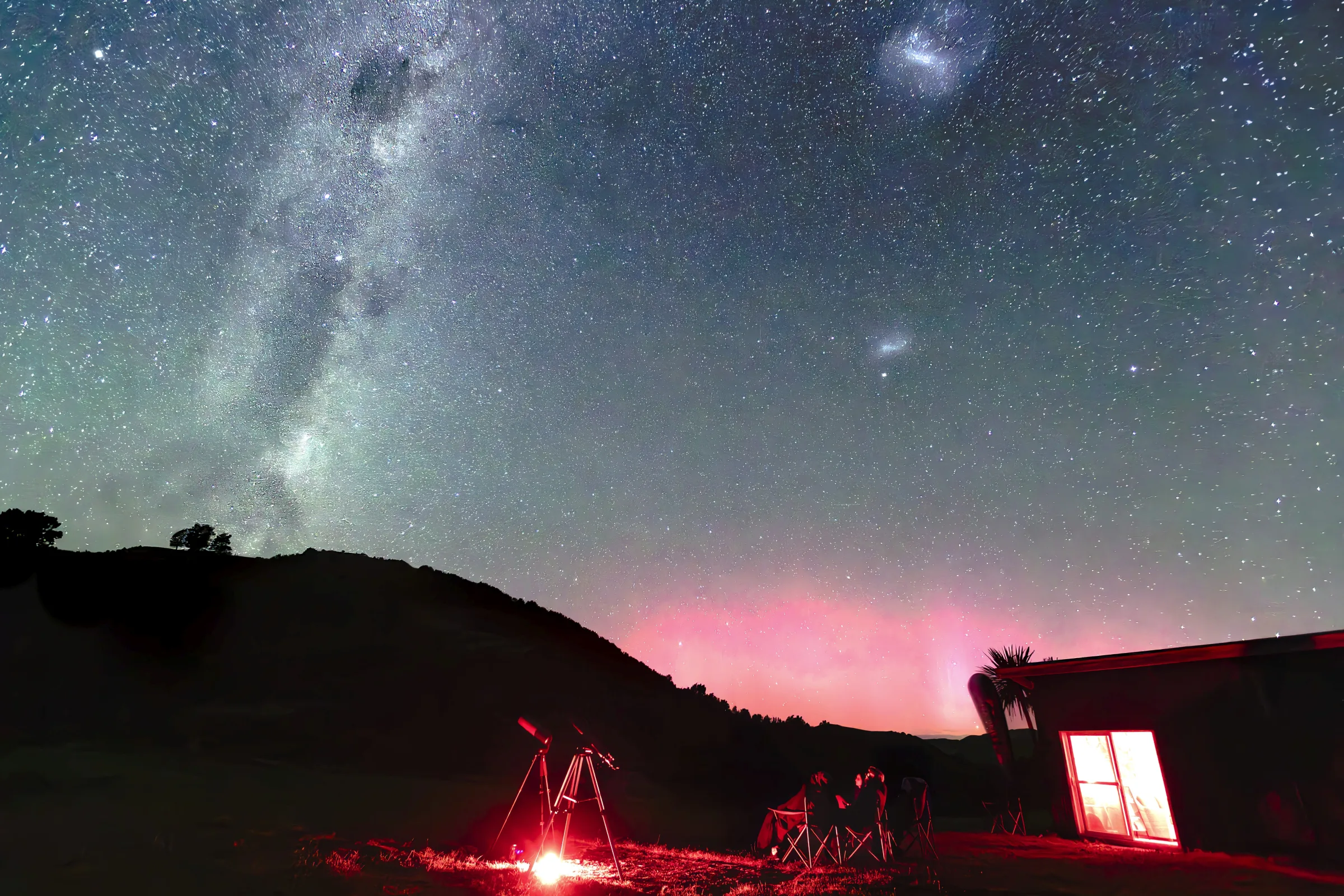 A guided stargazing tour under Kaikōura's dark skies