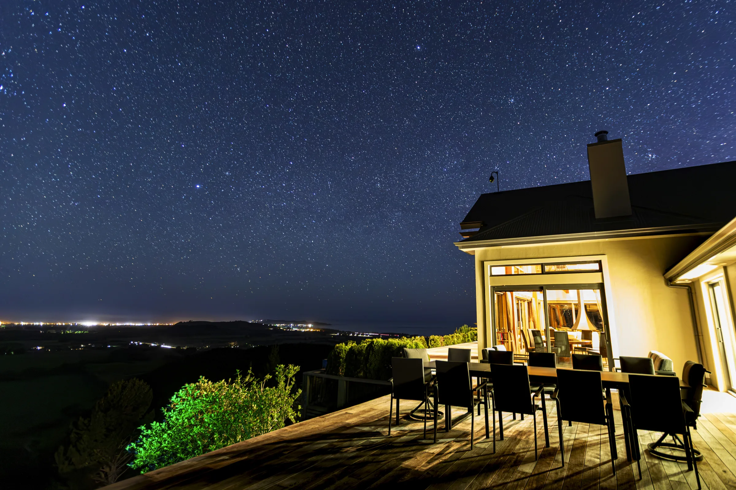 Stargazing above Ata Rangi Lodge